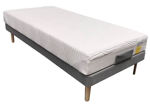 Køb Elevationsseng med Prima Original, grå sengebunde, uden ben